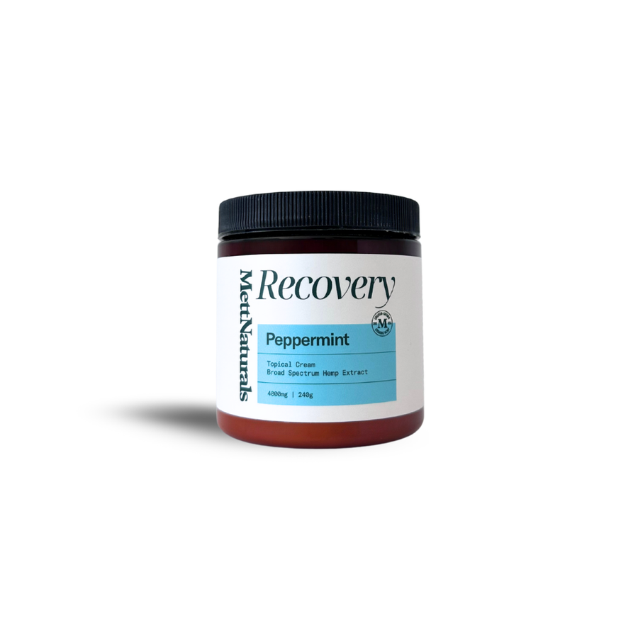 Recovery, Broad Spectrum Topical Cream, 8 oz - Peppermint